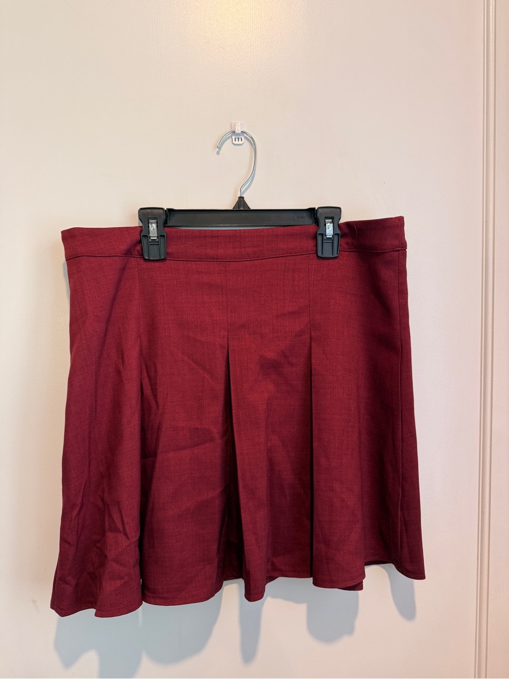 SHEIN Burgundy Circle Skirt